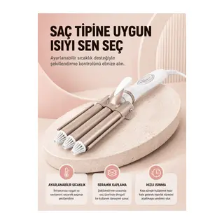 Her Saç Tipine Uygun, Hızlı Isınan Bukle Yapıcı – Evde Kuaför Kalitesinde Sonuç Yeni Nesil