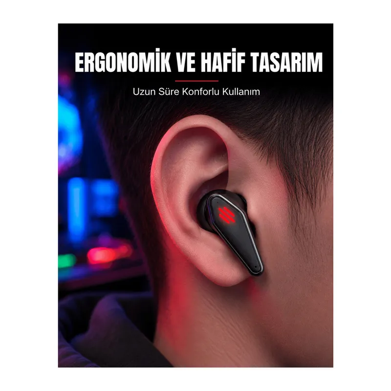 Led Işıklı Kablosuz Kulaklık Ergonomik Tasarım Yeni Nesil