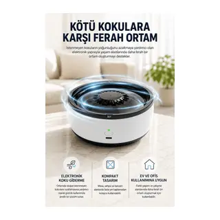 Küllük Duman Giderici Temizlenebilir Elektronik Pilli