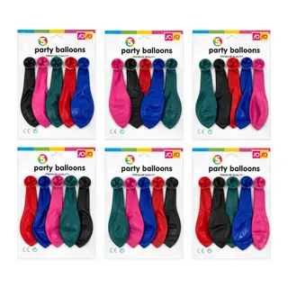 30 Paket - 5PCS Orta Boy Renkli - 30CM Party Balon Toptamda 150 Adet Balon