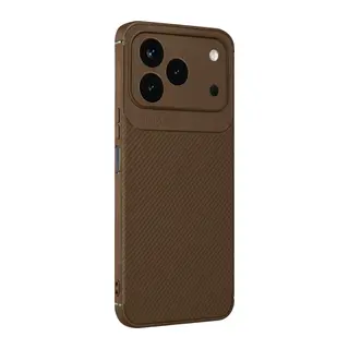 Tecno Spark 50 4G Auto Focus Karbon Kapak - Kahverengi