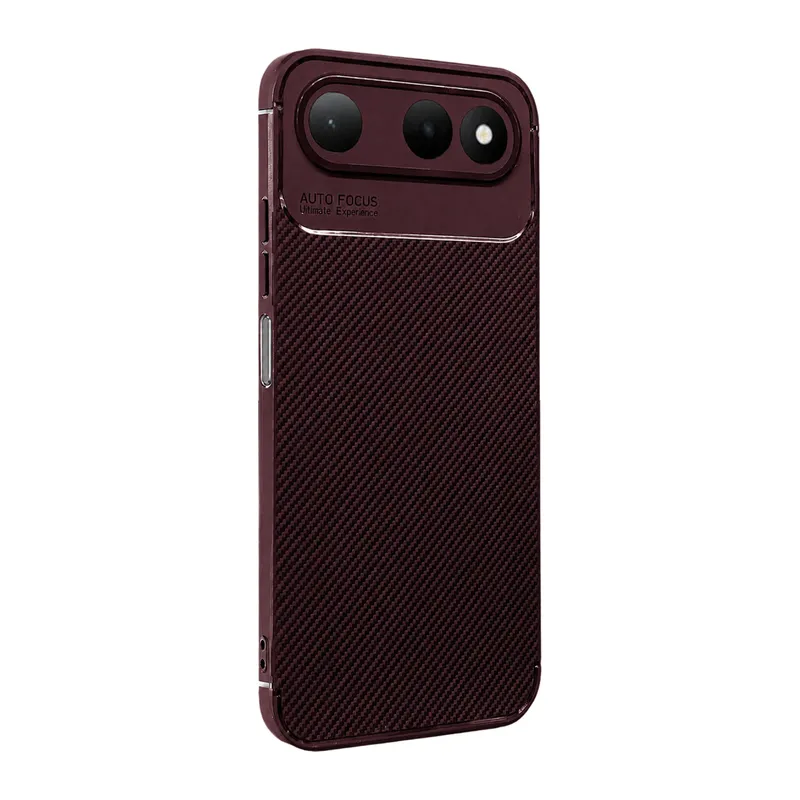 Tecno Spark 50 5G Auto Focus Karbon Kapak - Bordo