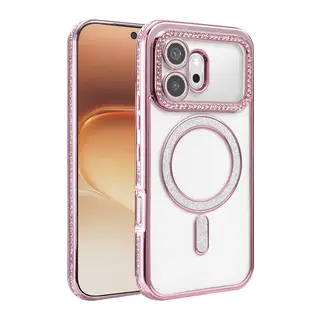 Huawei Honor 600 Joke Simli Magneticsafe Kılıf - Pembe