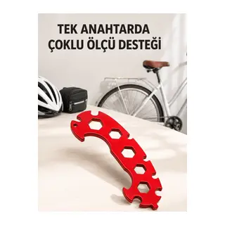 Çok Amaçlı Bisiklet Anahtarı 6-17 mm Çok Fonksiyonlu Bisiklet Tamir Anahtarı