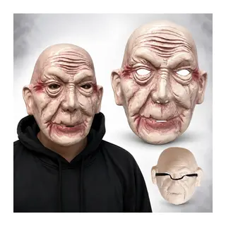 Korkunç Yaşlı Adam Gerçekçi İhtiyar Maske