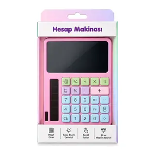 2IN1 Pilli Hesap Makinesi - Dijital Çizim Yazı Tablet Tahta KRD-8120