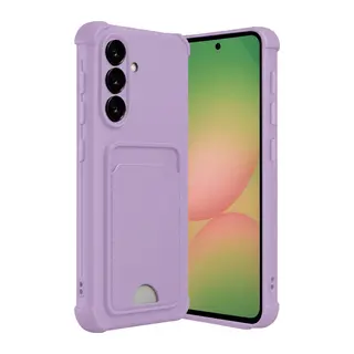 Samsung Galaxy A17 5G Kelvin Kartvizitli Silikon - Lila