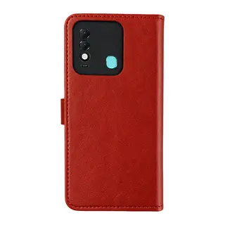 Tecno Spark 8T Trend S Plus Kapaklı Telefon Kılıf - Kırmızı