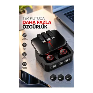 Bluetooth Kulaklık Powerbank Özelliği Yüksek Ses Kaliteli TWS Kulaklık Dokunmatik