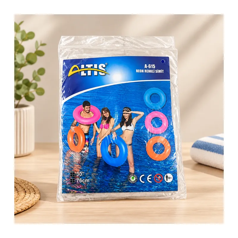 Neon Renkli Simit 71 cm