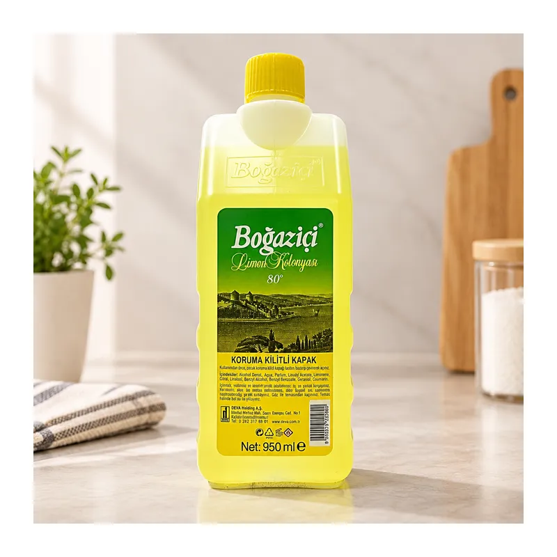 950 ml Kolonya Koruma Kilitli Kapak