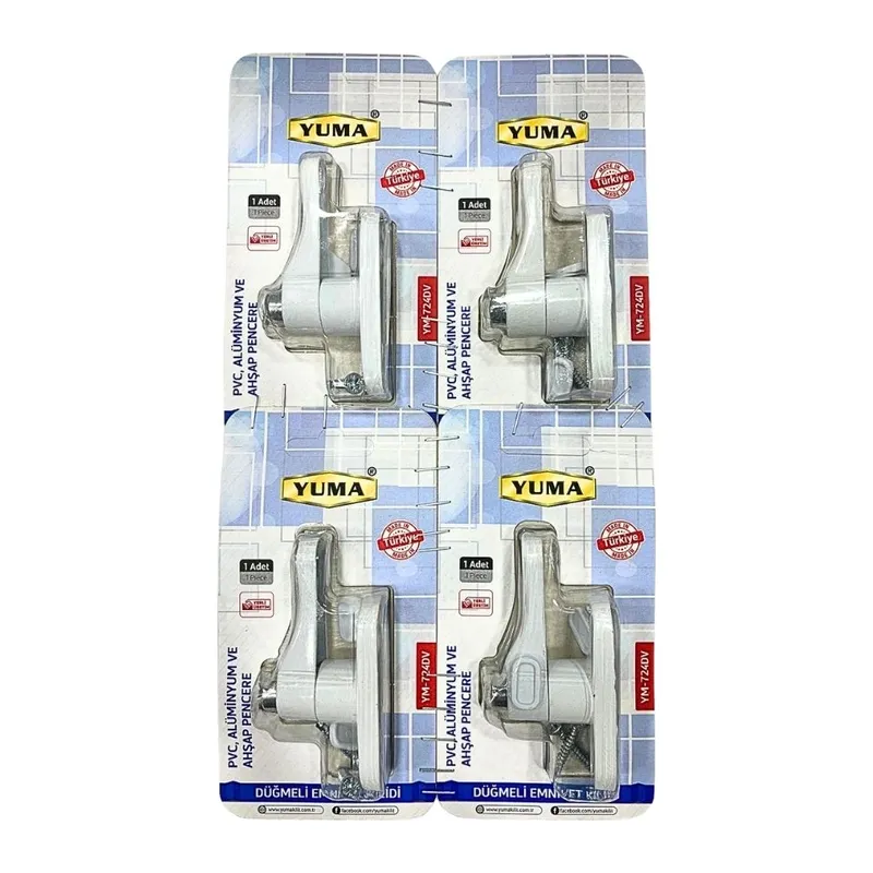 Düğmeli PVC Metal Emniyet Kilidi Vakumlu