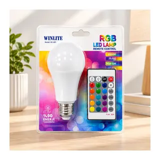 9 W Kumandalı RGB LED Ampul