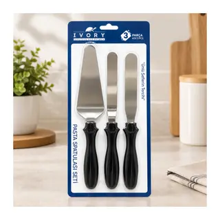 3 Parça Pasta Spatulası