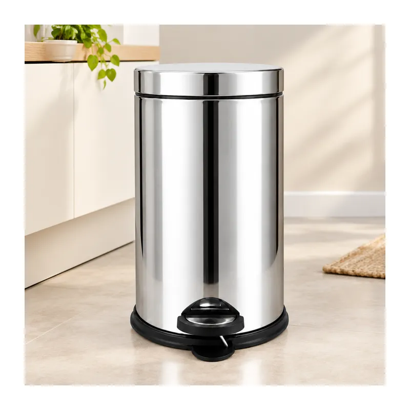 8 L Metal Pedallı Çöp Kovası