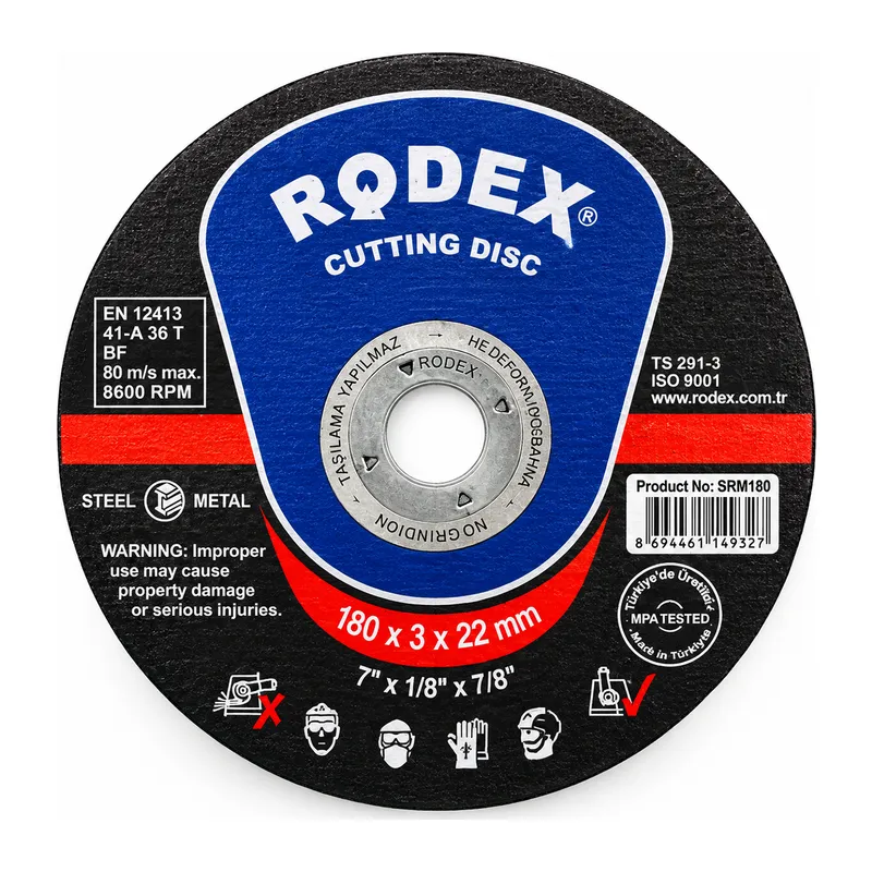 180x3x22 mm Metal Kesici Disk