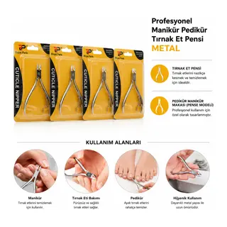 Metal Tırnak Eti Pensi - Pedikür Manikür Makası