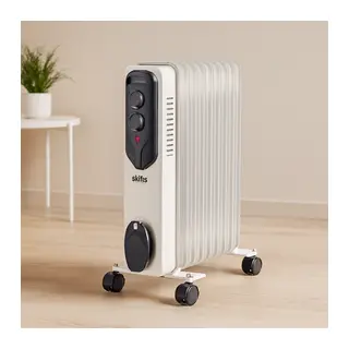 Yağlı Radyatör 9 Dilimli Elektrikli Isıtıcı Ayarlanabilir Termostat