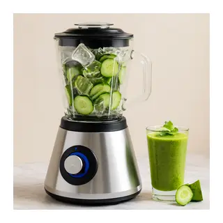 Doğrayıcı Blender Turbo - Cam Hazneli, Paslanmaz Çelik 6 Bıçak, 400W