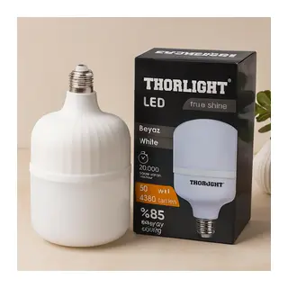 50W E27 T-Şekil Beyaz LED Ampul