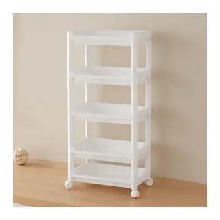 5 Katlı Tekerlekli Sepet Organizer Raf Ünitesi (355x220x850 mm)