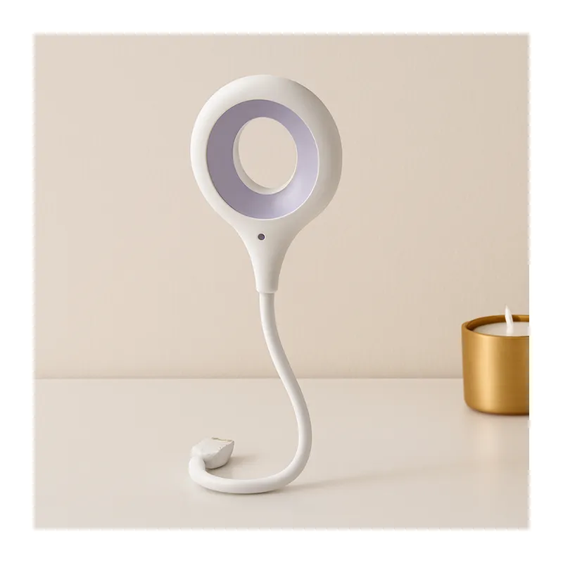 Ses Kontrollü Mini USB LED Lamba Yuvarlak Akrobat Kollu
