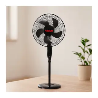 16 inç Ayaklı Vantilatör 45W 5 Kanat 3 Kademe