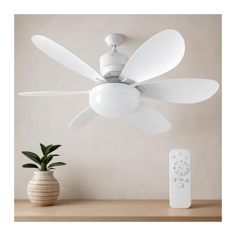 6 Kanatlı Kumandalı 2in1 Tavan Vantilatör Avize 40W