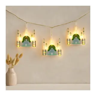 Ramazan Perde LED Işık 3m (Fişli, Eklemeli) Camii Yıldız
