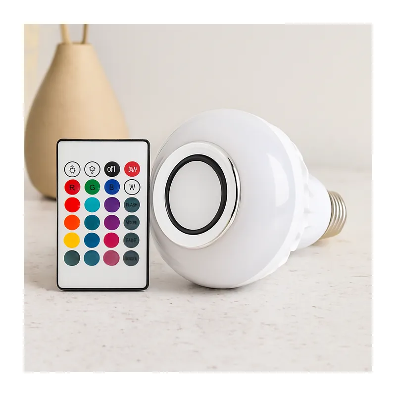 Kumandalı RGB LED Ampul Bluetooth Hoparlör 7W/3W
