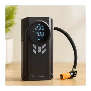Akü Takviyeli 4-in-1 Kompresörlü Hava Pompası (12V, Dijital Ekran)