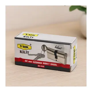 68 mm Hibrit Silindir Barel - Nikel Saten, 3 Anahtar