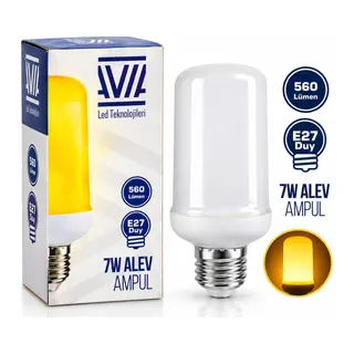 7W E27 Alev Ampul Lamba 560 Lümen IP20