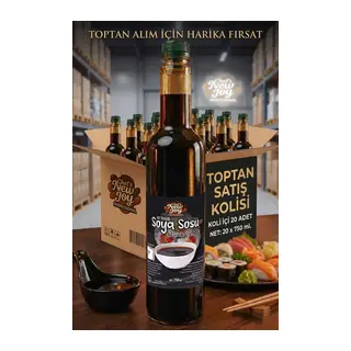 Tuzu Azaltılmış Soya Sosu 750 ML x 20 Adet - 1 Koli (Koli Bazlı Avantaj Paketi)