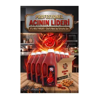 Sriracha Sos 2400 G x 6 Adet - 1 Koli (Koli Bazlı Avantaj Paketi) Profesyonel Lezzet Acı Sos