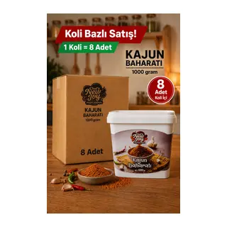 Kajun Baharatı 1000 G x 8 Adet - 1 Koli (Koli Bazlı Avantaj Paketi)