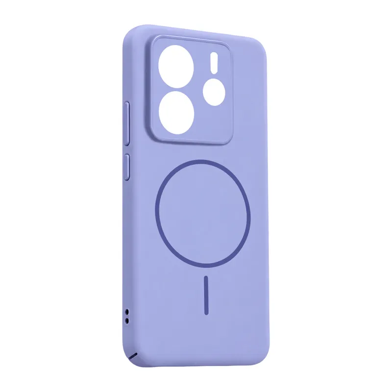 Xiaomi Redmi Note 14 4G Mika PC Magsafe Kapak - Açık Mor
