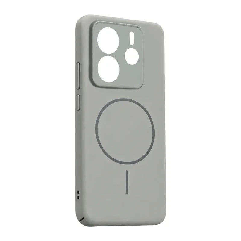 Xiaomi Redmi Note 14 4G Mika PC Magsafe Kapak - Gri