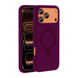 Joko Apple iPhone 18 Pro/17 Pro Z Silikon Magsafe Kapak - Bordo