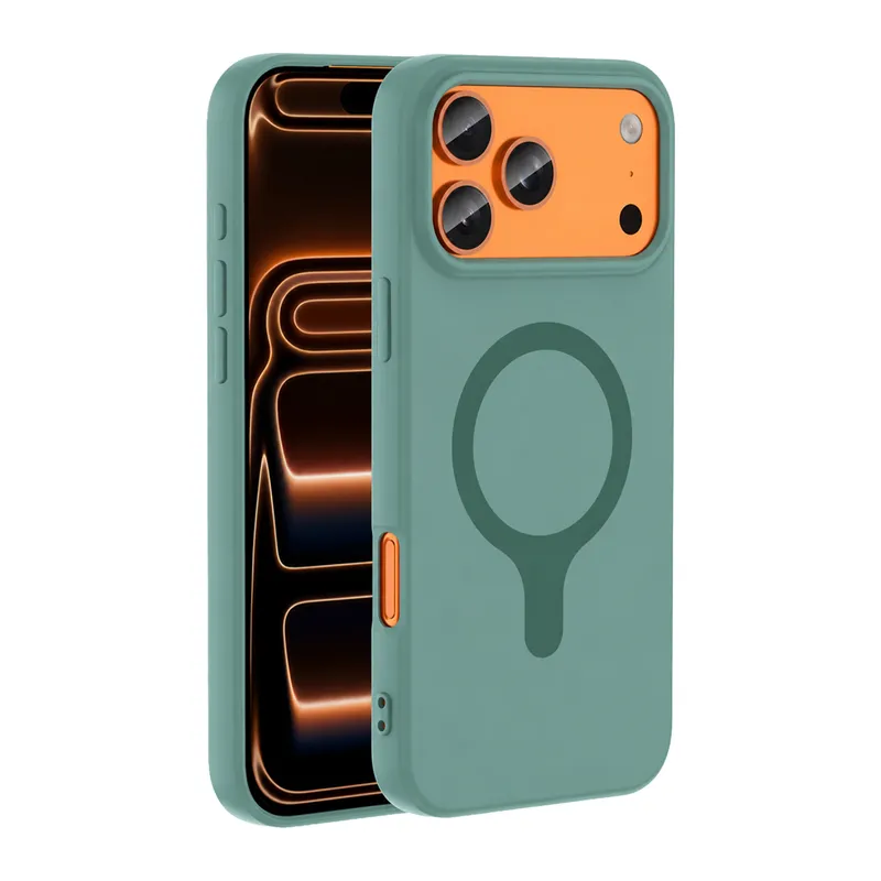 Joko Apple iPhone 18 Pro/17 Pro Z Silikon Magsafe Kapak - Yeşil