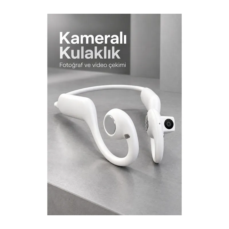 Kameralı Bluetooth Kulaklık Fotoğraf ve Video Kayıt Özellikli