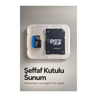 MicroSD Kart 16 GB SD Adaptör ile Birlikte