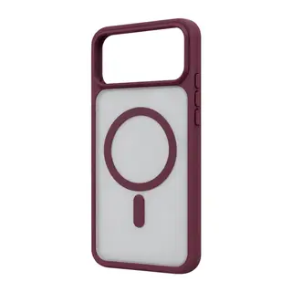 Apple iPhone 18 Pro Loji Magsafe Kapak - Bordo