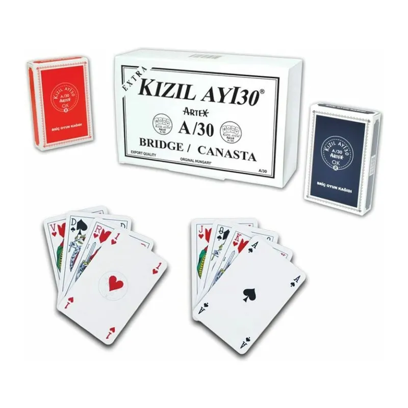 1030165 Ext Kızıl Ayı Artex A30 Oyun Kağıdı -Star Okey