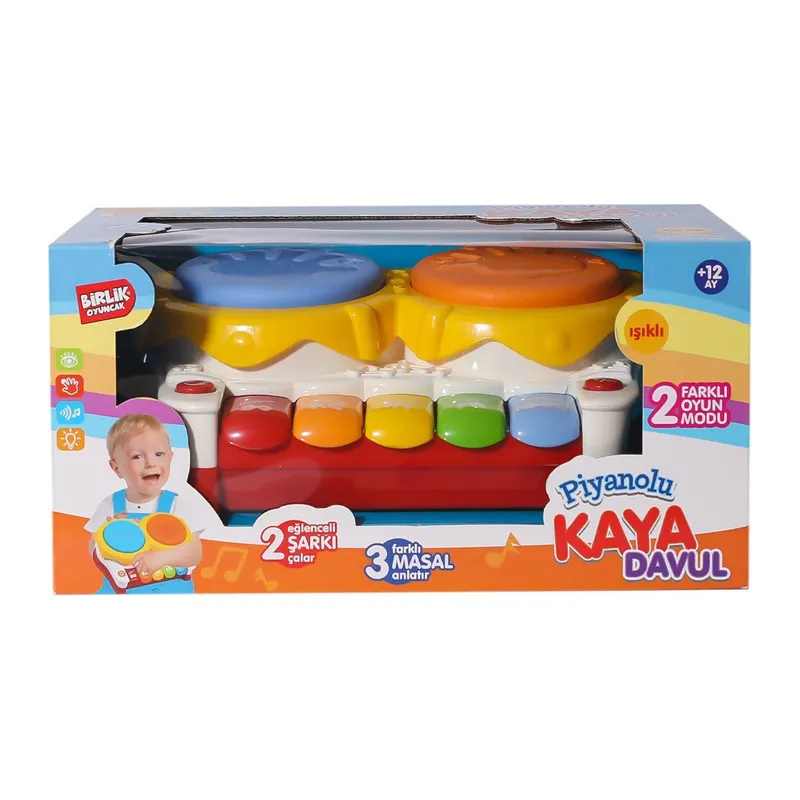 URT032-001 İkili Kaya Davul Seti -Birliktoys