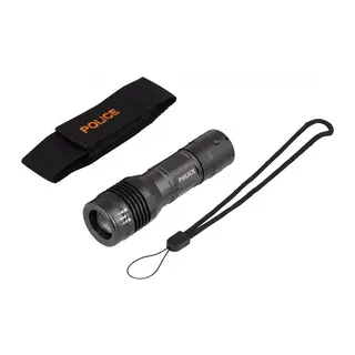 PC-17 Cree Power LED Zoomlu El Feneri 3xAAA Pilli Metal Kasa