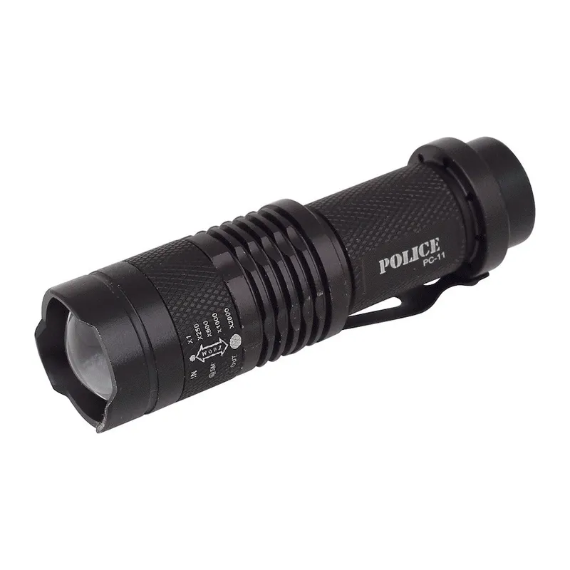 PC-11 Tek Pilli Mini El Feneri Cree Q5 LED Zoomlu