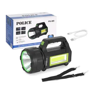 PS-385 Şarjlı Spot Fener 30W COB LED Solar Powerbank Özellikli
