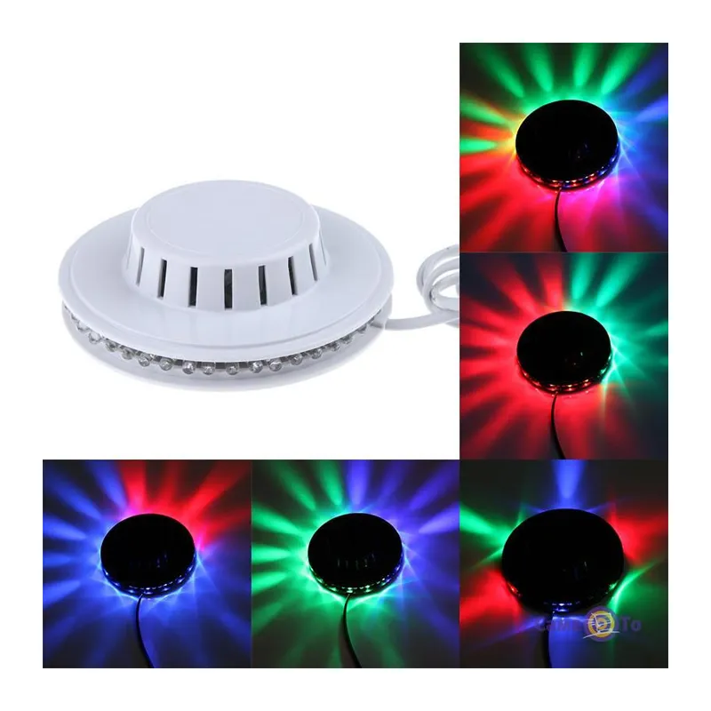 M29 48 LED RGB Otomatik Renk Değiştiren Dönen Ayçiçeği UFO LED