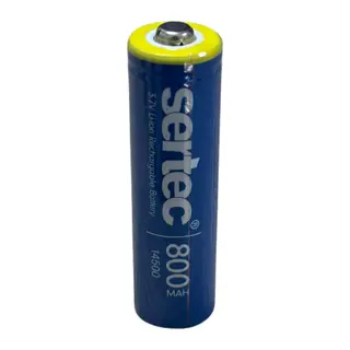 3.7V Li-ion 14500 AA - 800 Mah 1C Şarjlı Pil (Başlı)